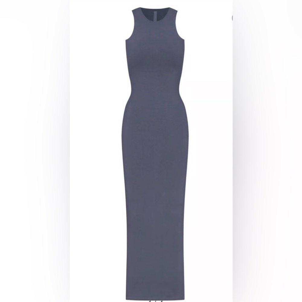 SKIMS Bodycon Blue Sleeveless Maxi Dress